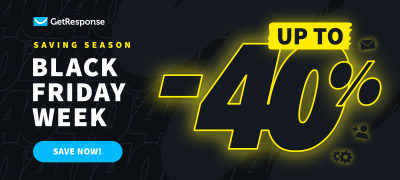 (LIVE NOW!) GetResponse Black Friday Cyber Monday Deal: Huge Discount