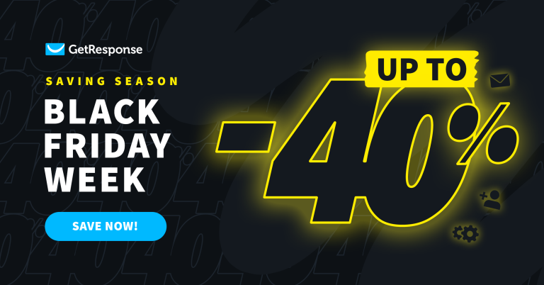 GetResponse Black Friday Cyber Monday Deal
